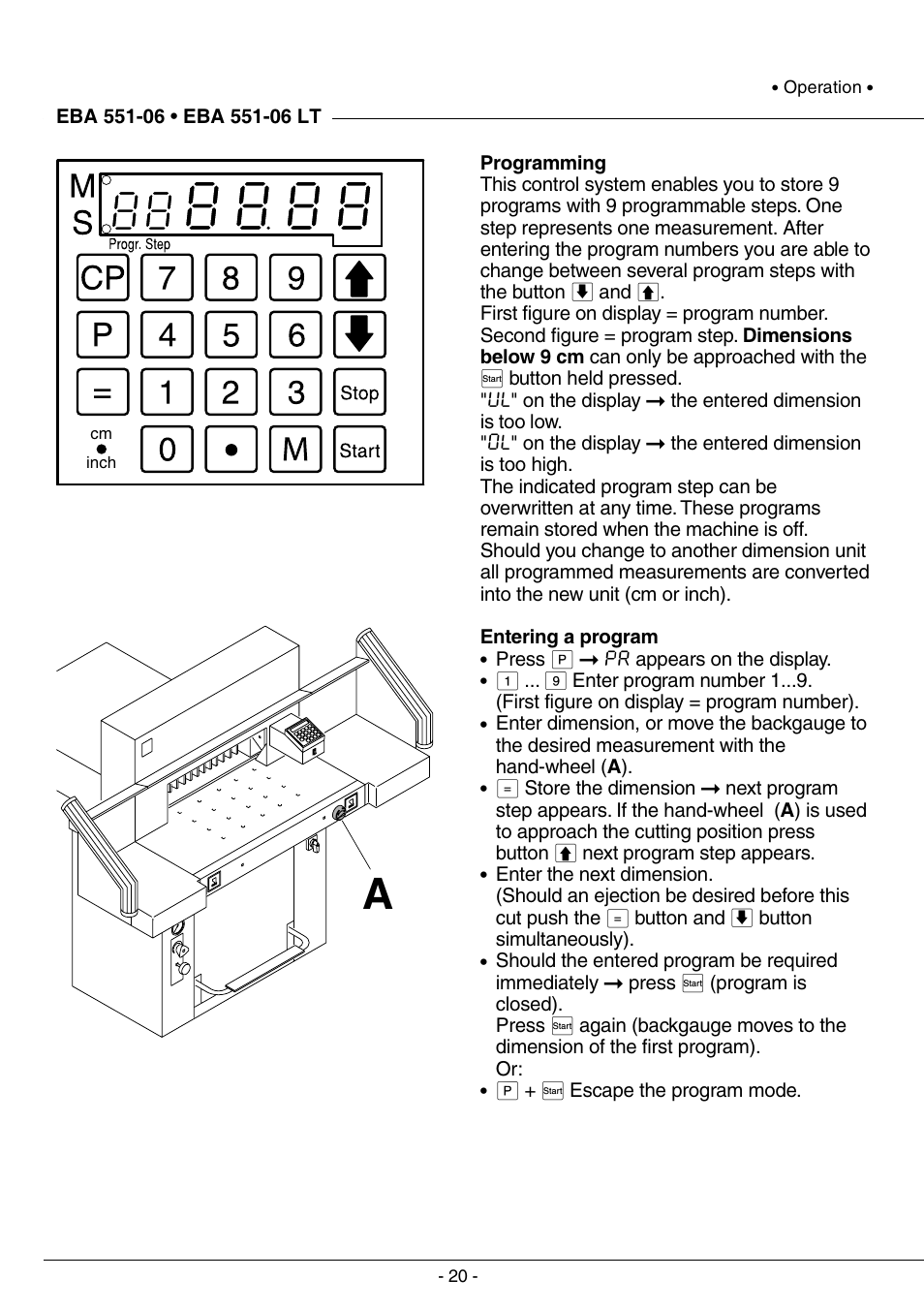 MBM Corporation TRIUMPH 5551-06 EP (9 STEP MODULE) User Manual | Page 20 / 44