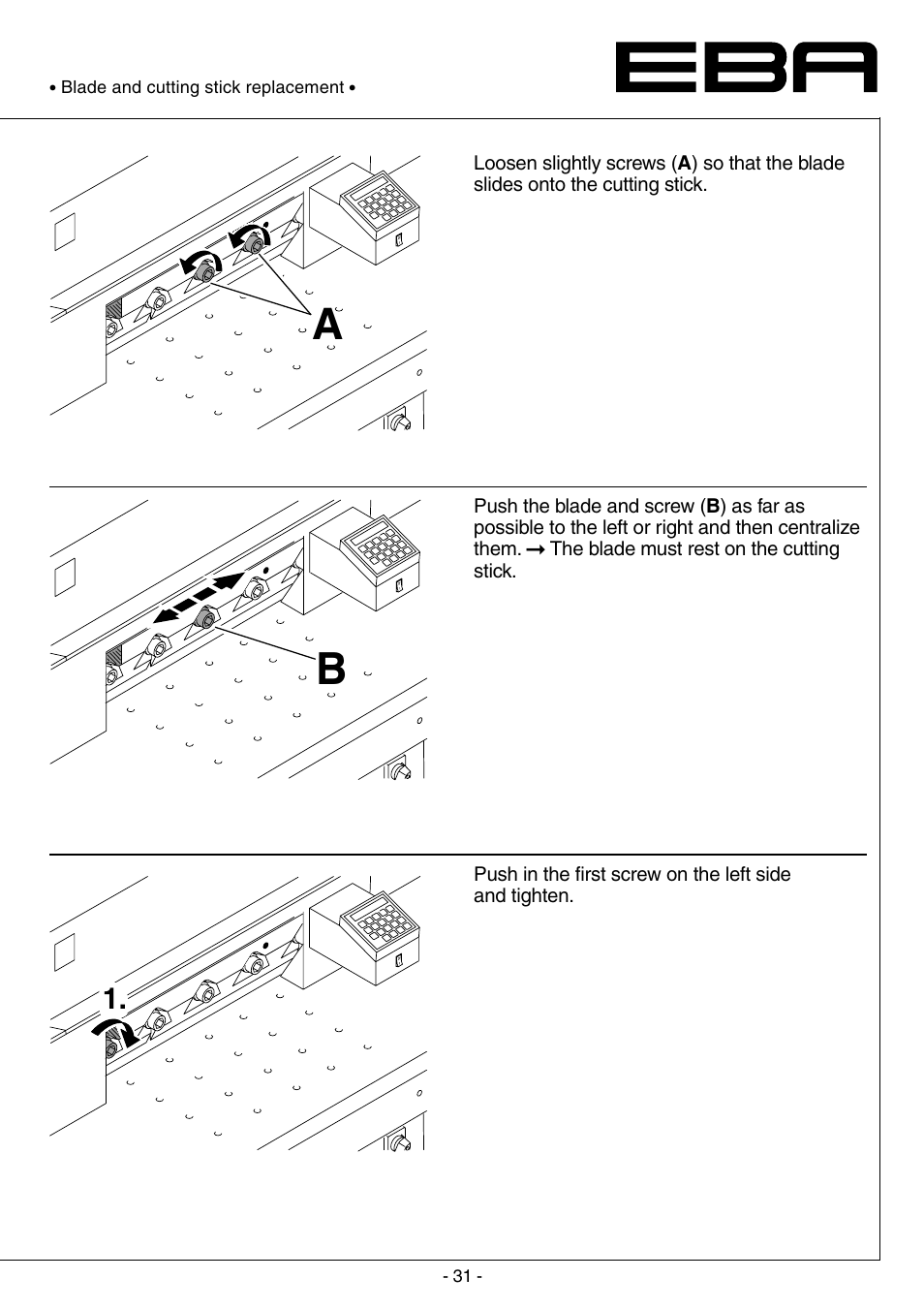 MBM Corporation TRIUMPH 5551-06 EP (9 STEP MODULE) User Manual | Page 31 / 44
