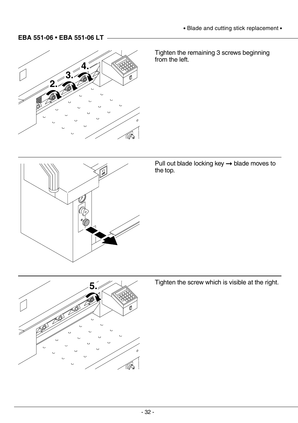 MBM Corporation TRIUMPH 5551-06 EP (9 STEP MODULE) User Manual | Page 32 / 44