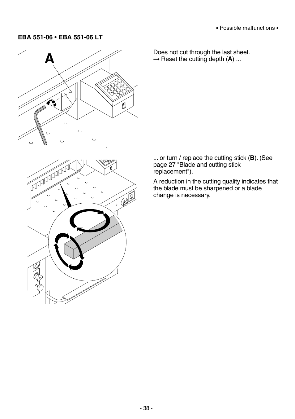 MBM Corporation TRIUMPH 5551-06 EP (9 STEP MODULE) User Manual | Page 38 / 44
