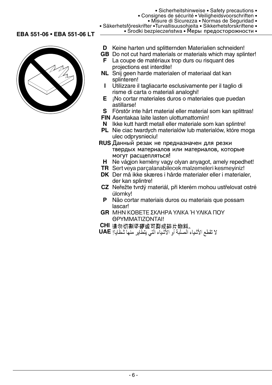 MBM Corporation TRIUMPH 5551-06 EP (9 STEP MODULE) User Manual | Page 6 / 44