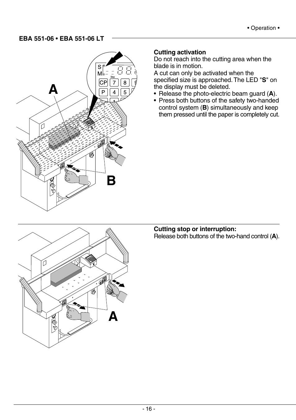 Ba a | MBM Corporation TRIUMPH 5551-06 EP (99 STEP MODULE) User Manual | Page 16 / 48