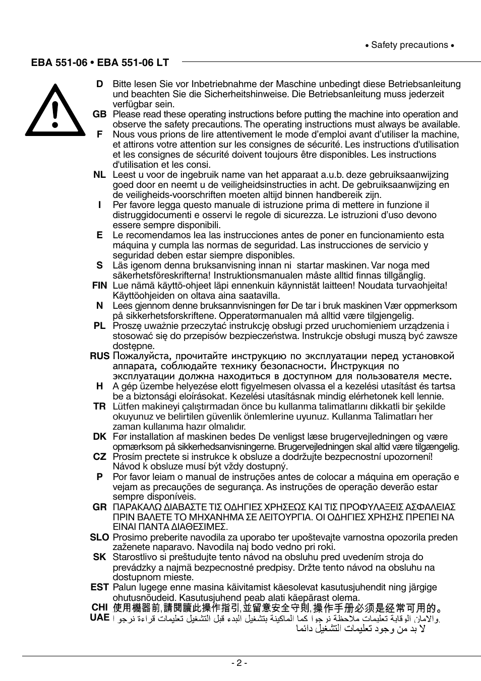 MBM Corporation TRIUMPH 5551-06 EP (99 STEP MODULE) User Manual | Page 2 / 48