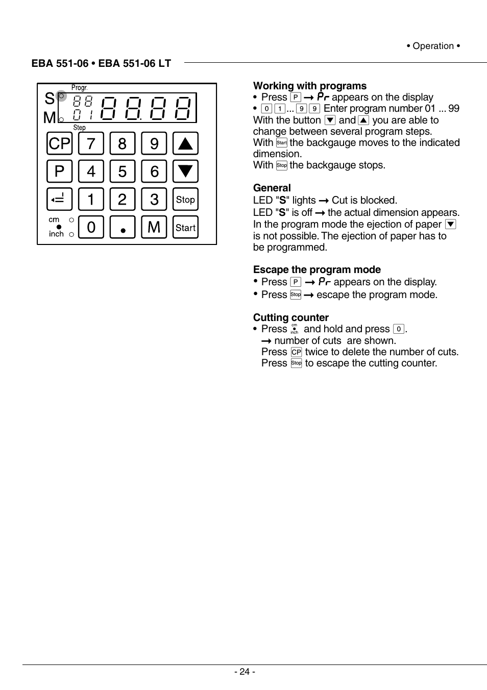 MBM Corporation TRIUMPH 5551-06 EP (99 STEP MODULE) User Manual | Page 24 / 48