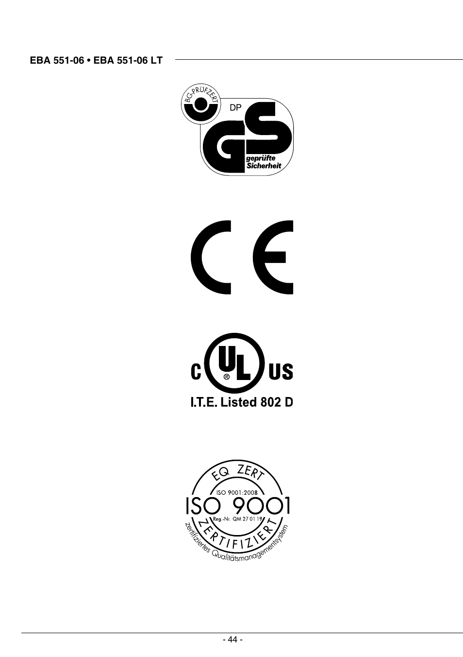 MBM Corporation TRIUMPH 5551-06 EP (99 STEP MODULE) User Manual | Page 44 / 48