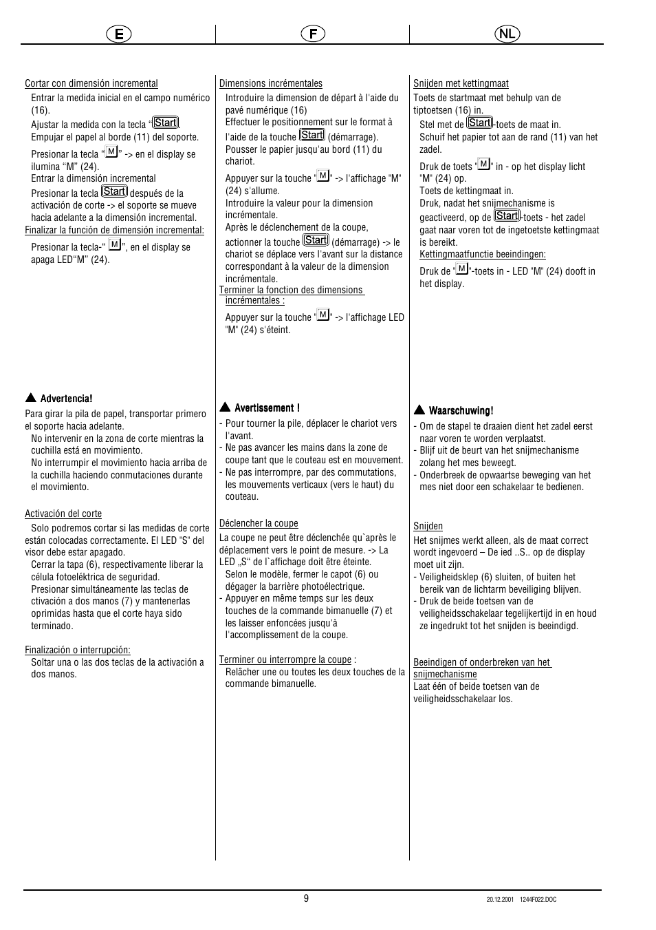 MBM Corporation TRIUMPH 5550 EP (9 STEP MODULE) User Manual | Page 16 / 40
