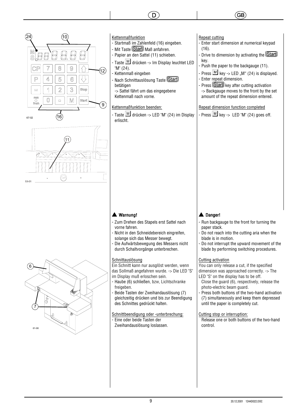 MBM Corporation TRIUMPH 5550 EP (9 STEP MODULE) User Manual | Page 17 / 40