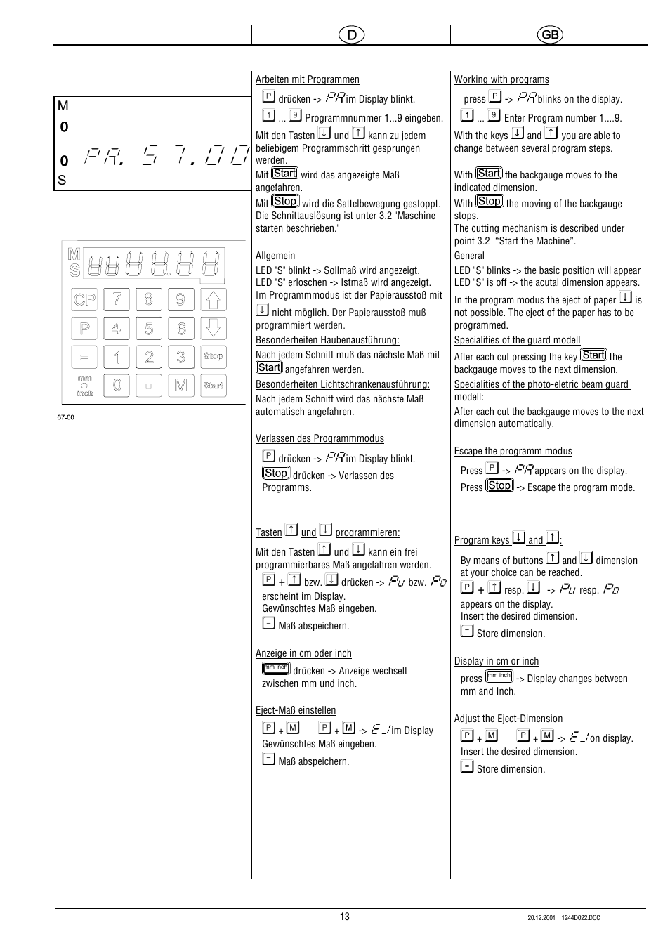 MBM Corporation TRIUMPH 5550 EP (9 STEP MODULE) User Manual | Page 25 / 40