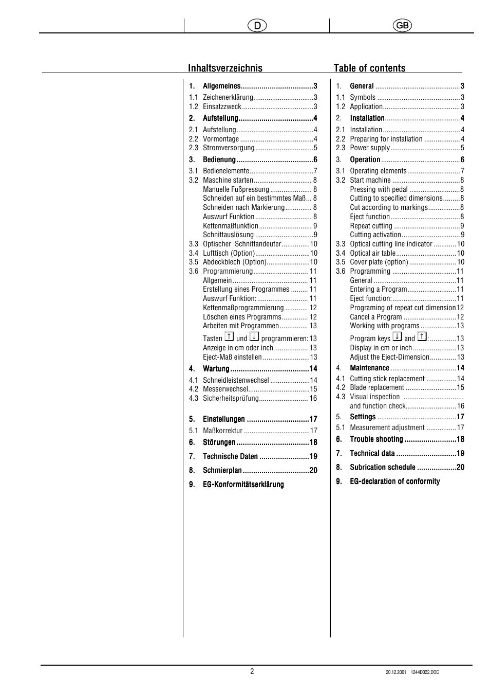 MBM Corporation TRIUMPH 5550 EP (9 STEP MODULE) User Manual | Page 3 / 40