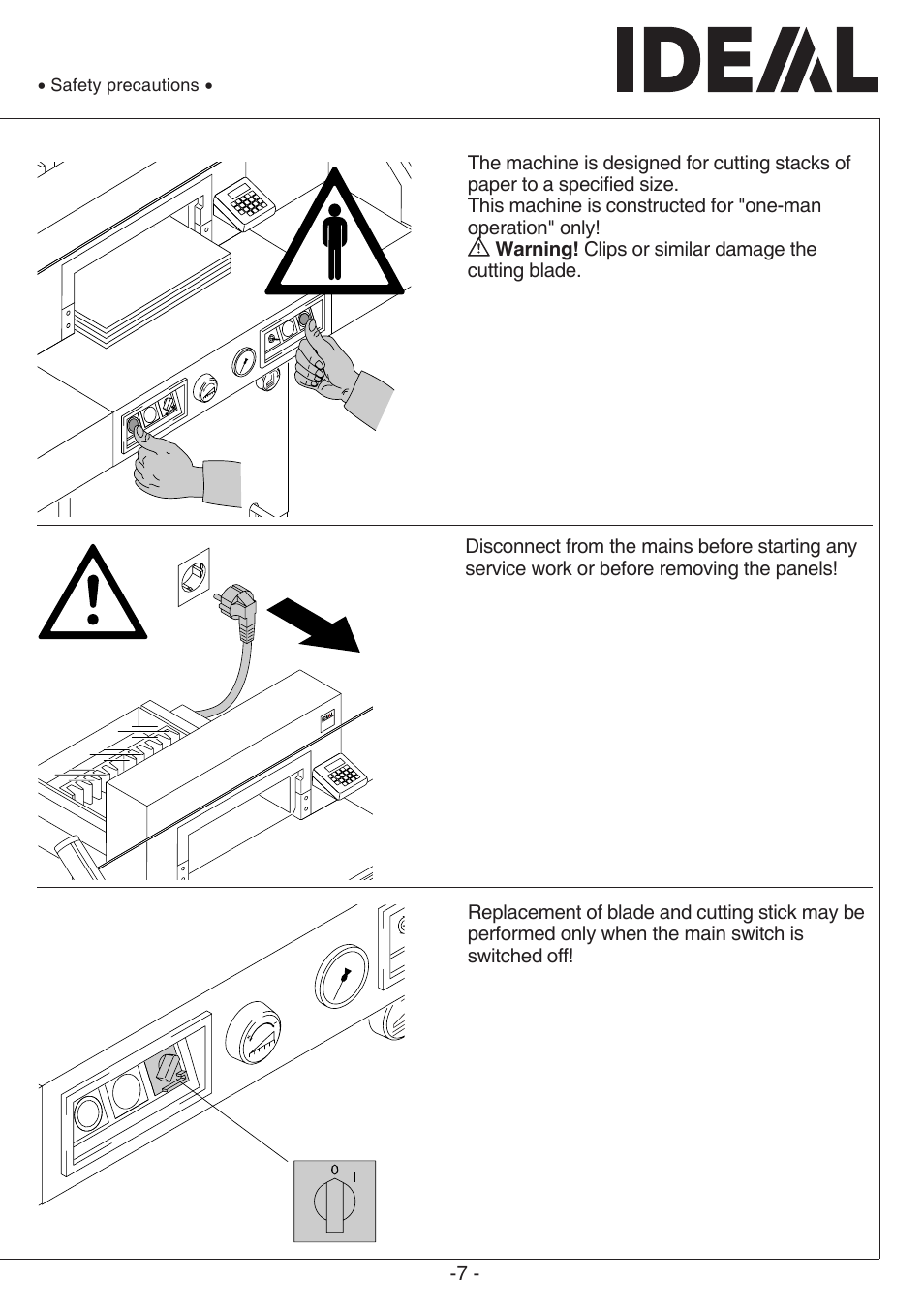 5222 digicut | MBM Corporation TRIUMPH 5222 DIGICUT User Manual | Page 7 / 48