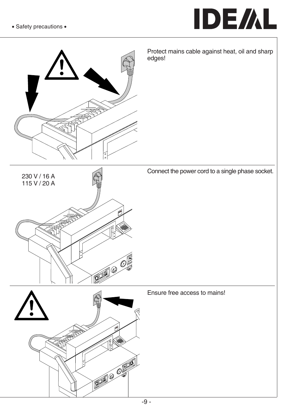 5222 digicut | MBM Corporation TRIUMPH 5222 DIGICUT User Manual | Page 9 / 48