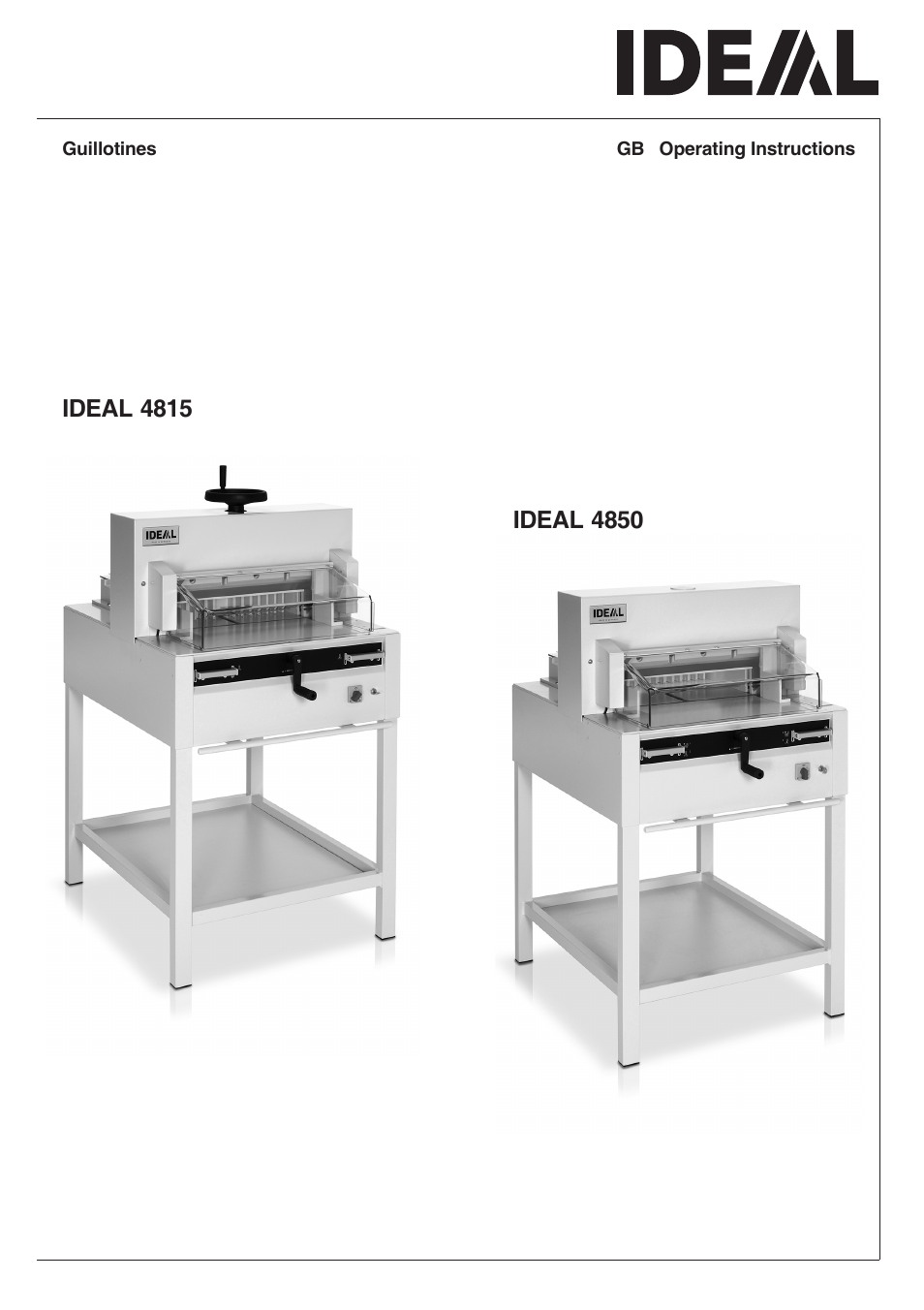 MBM Corporation TRIUMPH 4850 User Manual | 48 pages