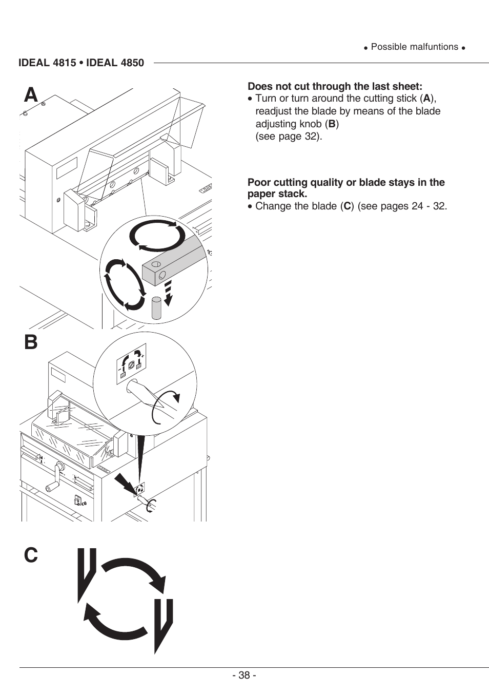 Bc a | MBM Corporation TRIUMPH 4850 User Manual | Page 38 / 48