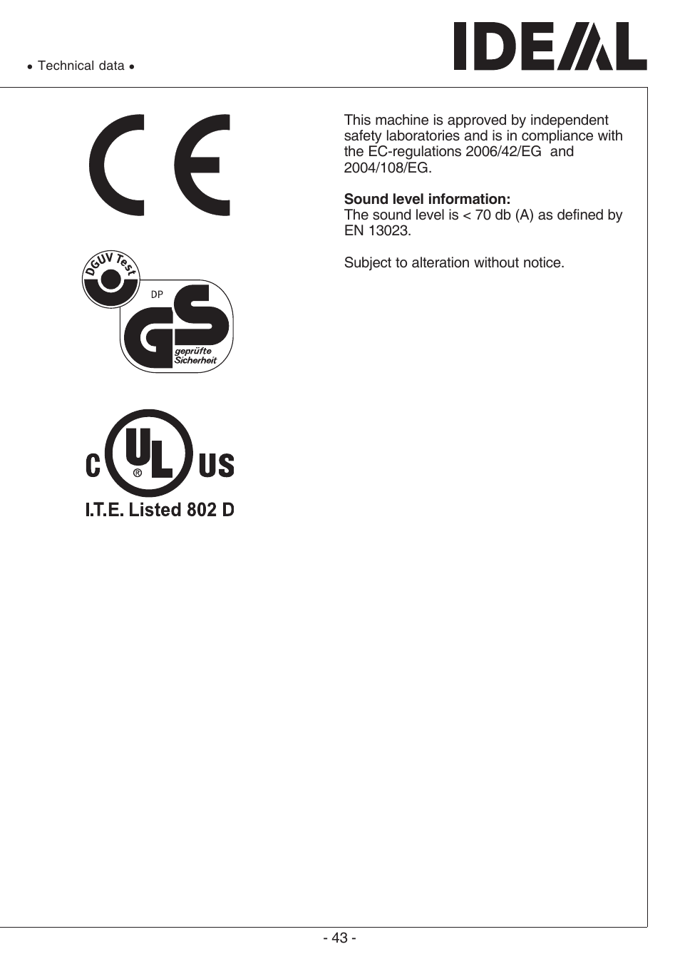 MBM Corporation TRIUMPH 4850 User Manual | Page 43 / 48