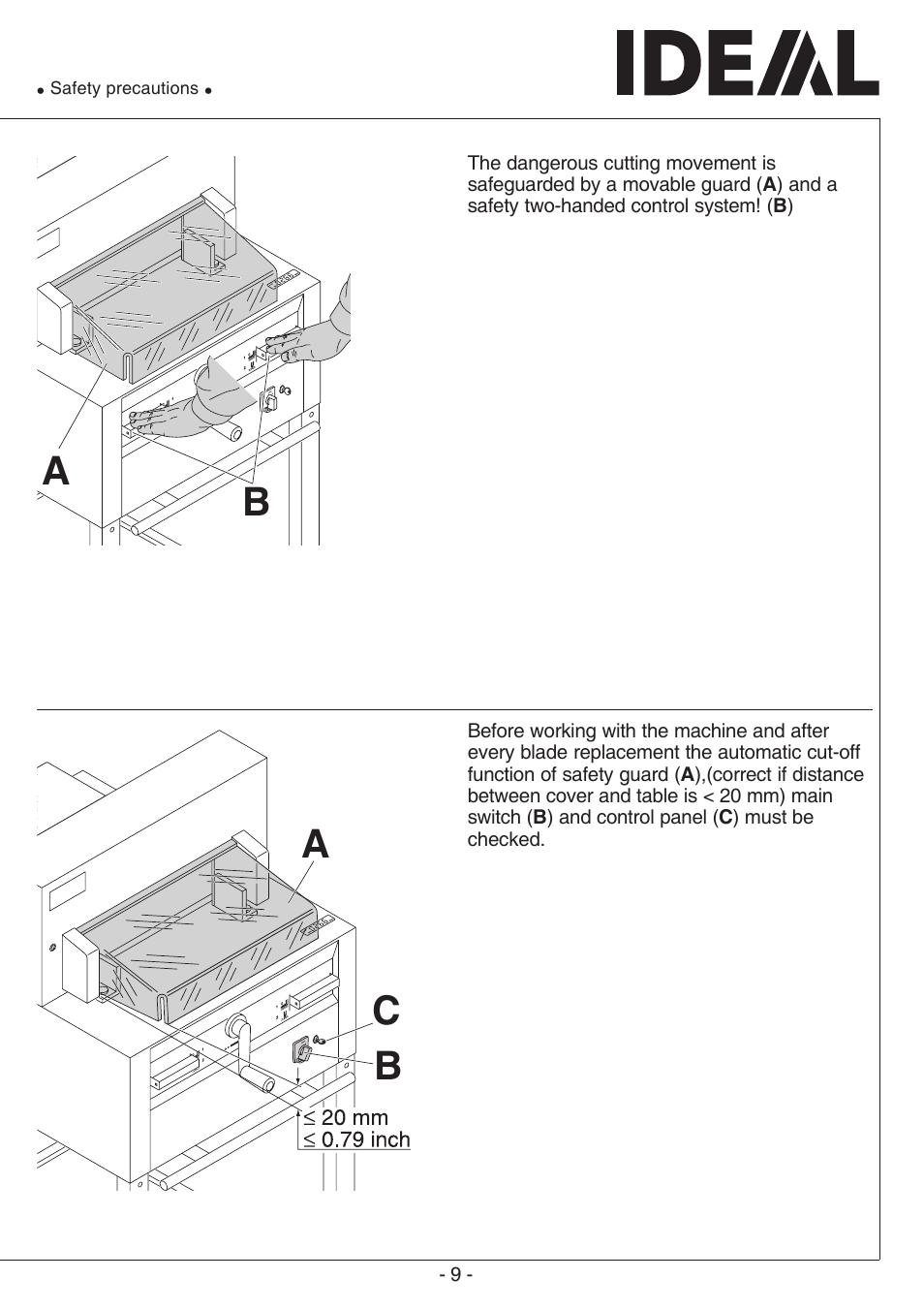Ac b a b | MBM Corporation TRIUMPH 4850 User Manual | Page 9 / 48