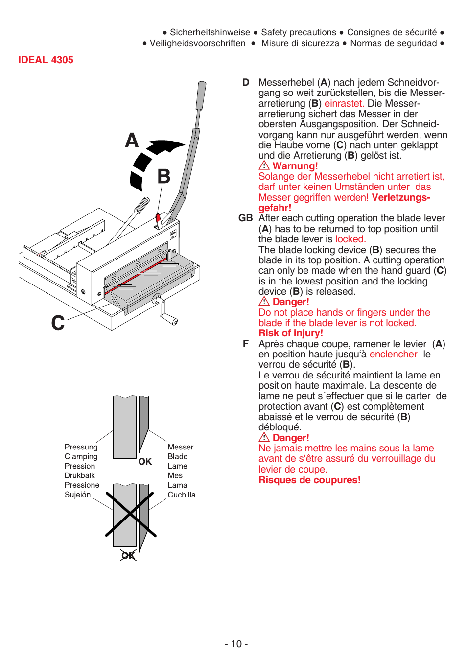 MBM Corporation TRIUMPH 4305 User Manual | Page 10 / 52