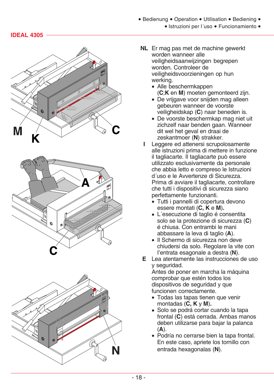 MBM Corporation TRIUMPH 4305 User Manual | Page 18 / 52