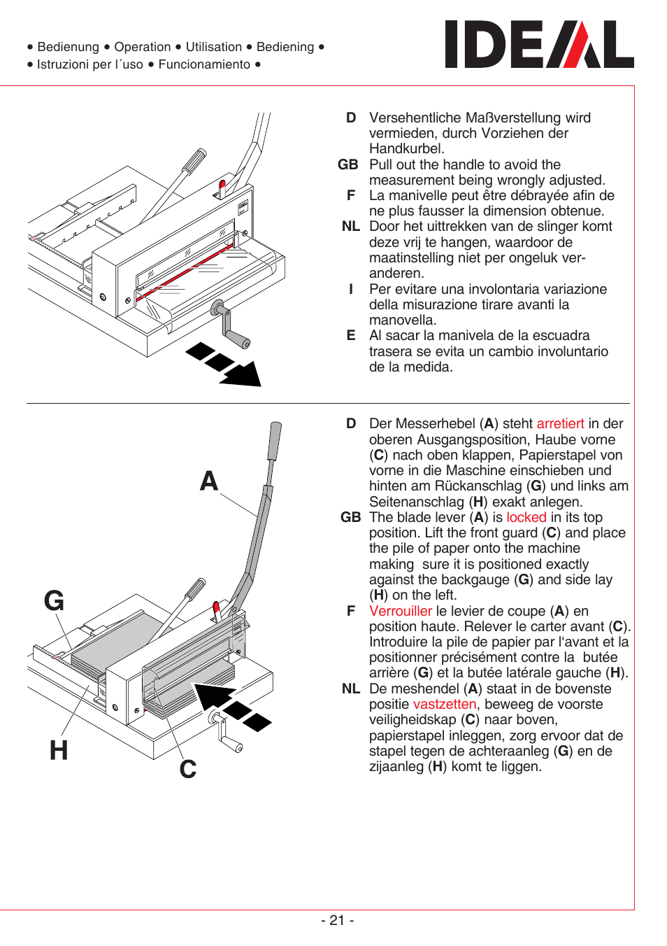 MBM Corporation TRIUMPH 4305 User Manual | Page 21 / 52