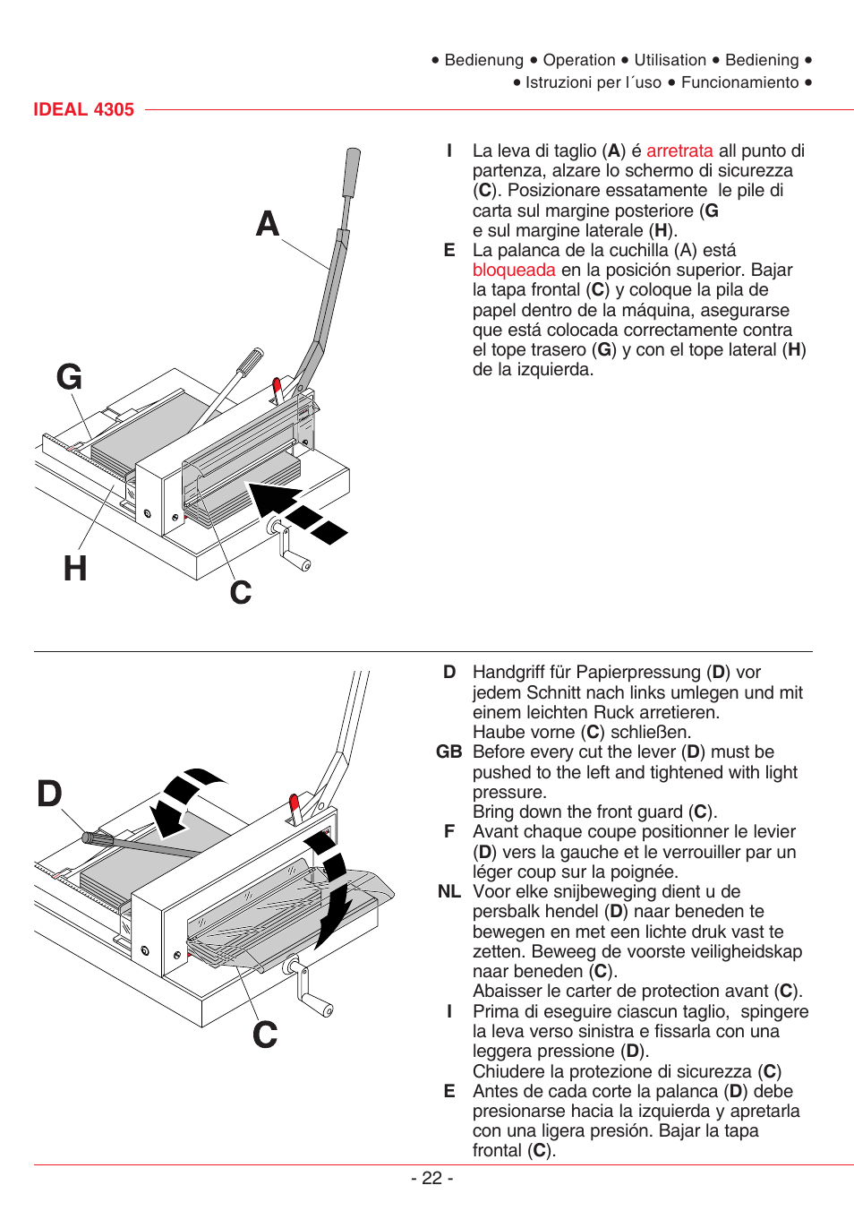 MBM Corporation TRIUMPH 4305 User Manual | Page 22 / 52