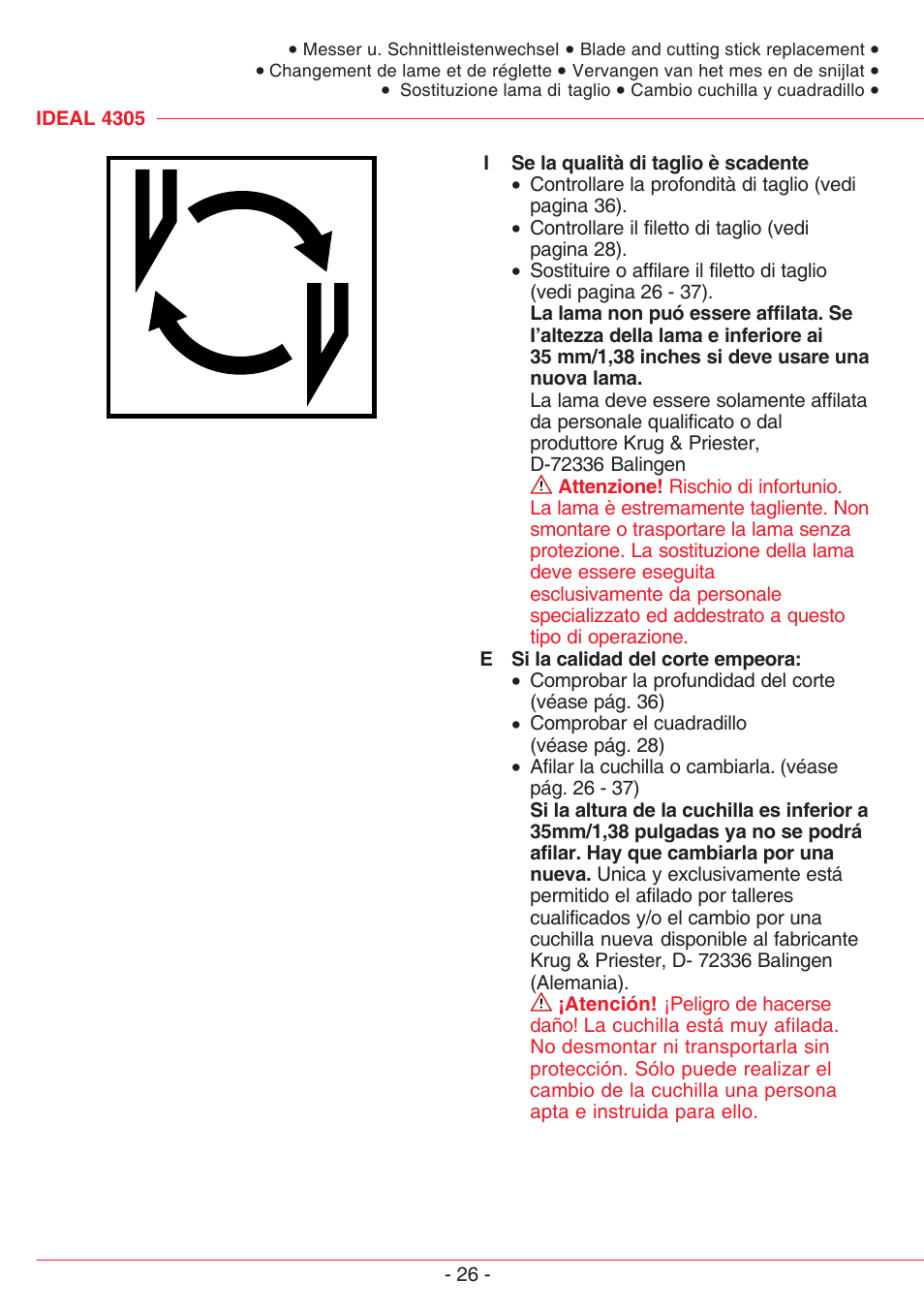 MBM Corporation TRIUMPH 4305 User Manual | Page 26 / 52