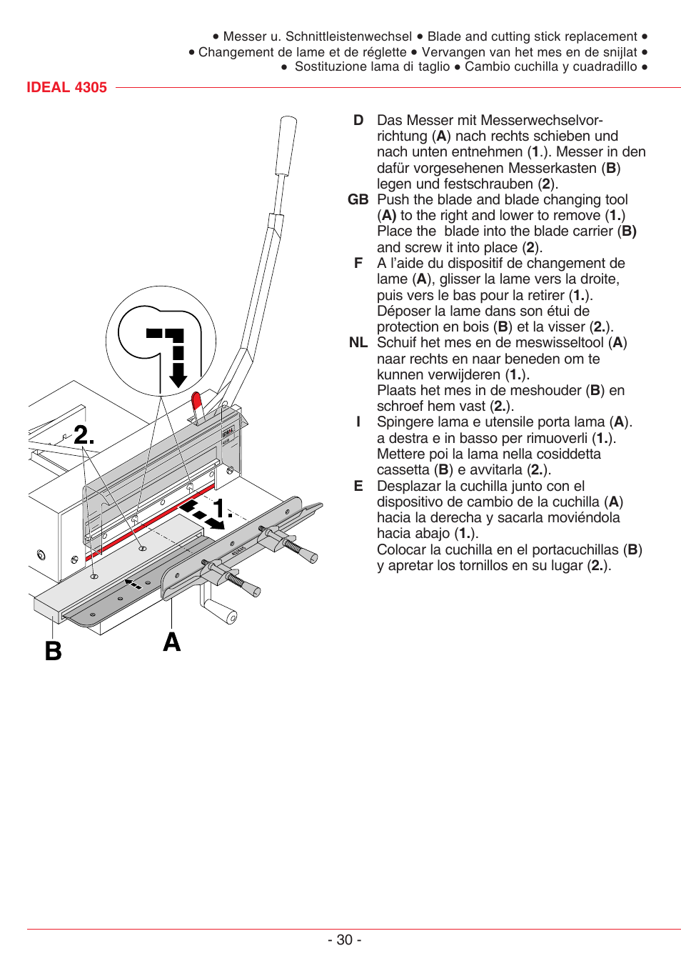 MBM Corporation TRIUMPH 4305 User Manual | Page 30 / 52