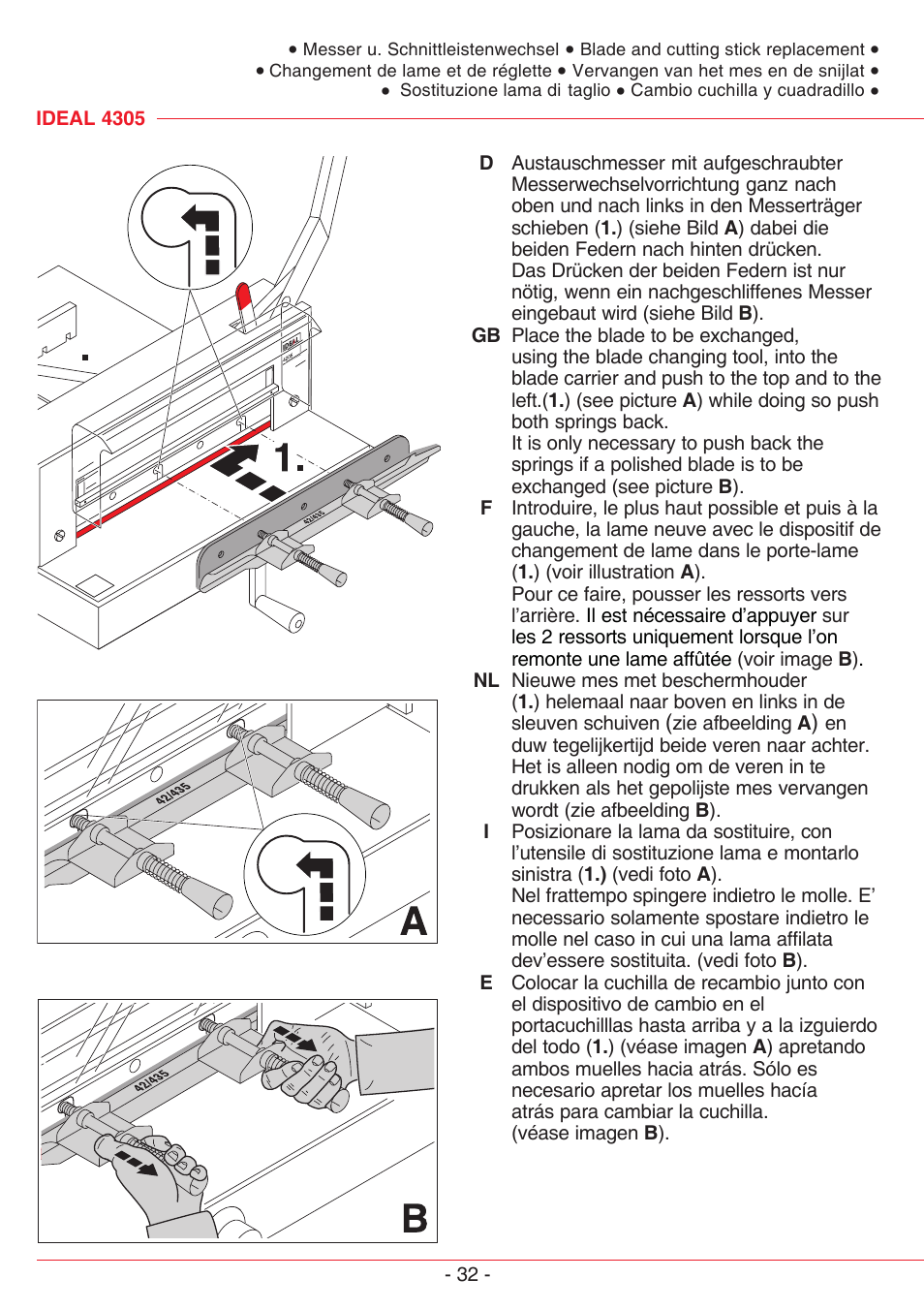 MBM Corporation TRIUMPH 4305 User Manual | Page 32 / 52