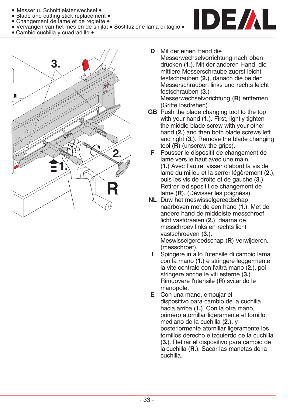 MBM Corporation TRIUMPH 4305 User Manual | Page 33 / 52