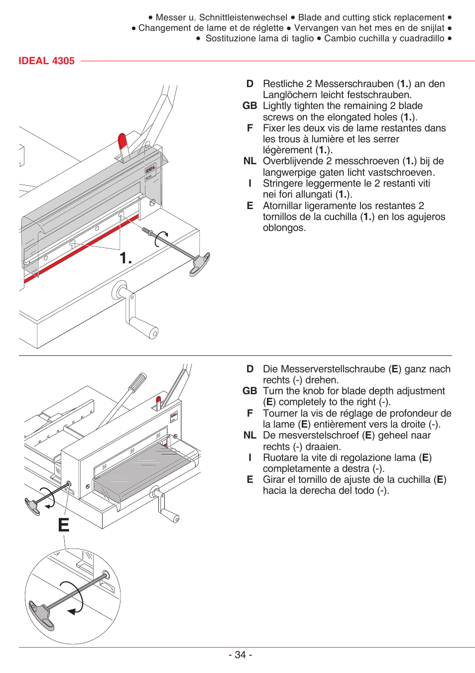 MBM Corporation TRIUMPH 4305 User Manual | Page 34 / 52