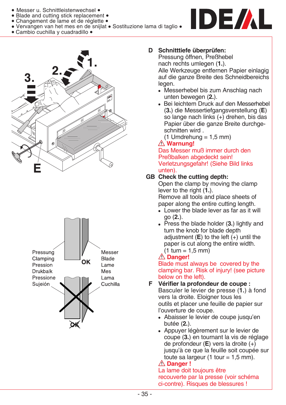 MBM Corporation TRIUMPH 4305 User Manual | Page 35 / 52