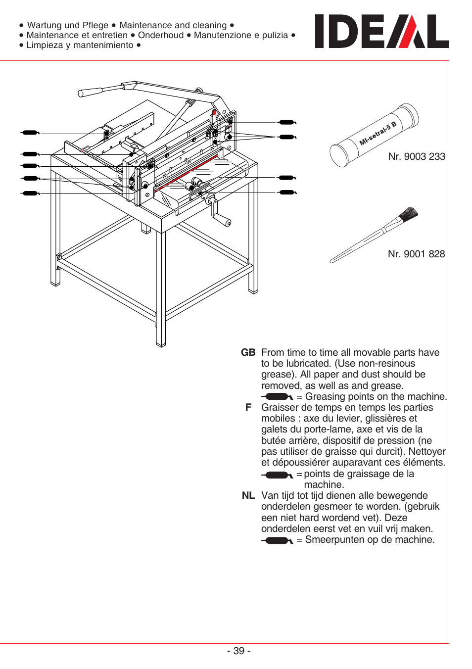 MBM Corporation TRIUMPH 4305 User Manual | Page 39 / 52