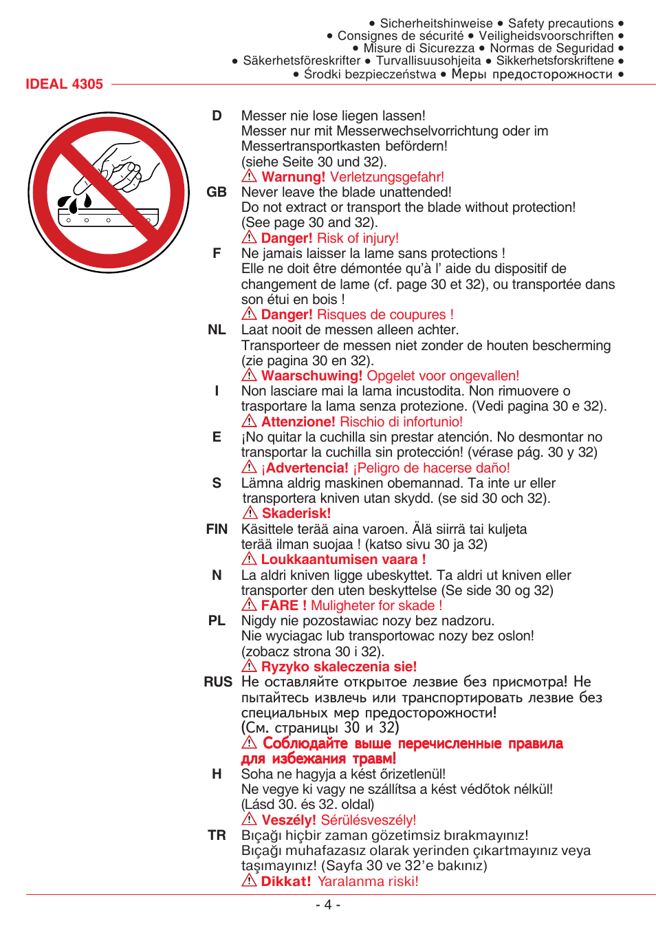 MBM Corporation TRIUMPH 4305 User Manual | Page 4 / 52