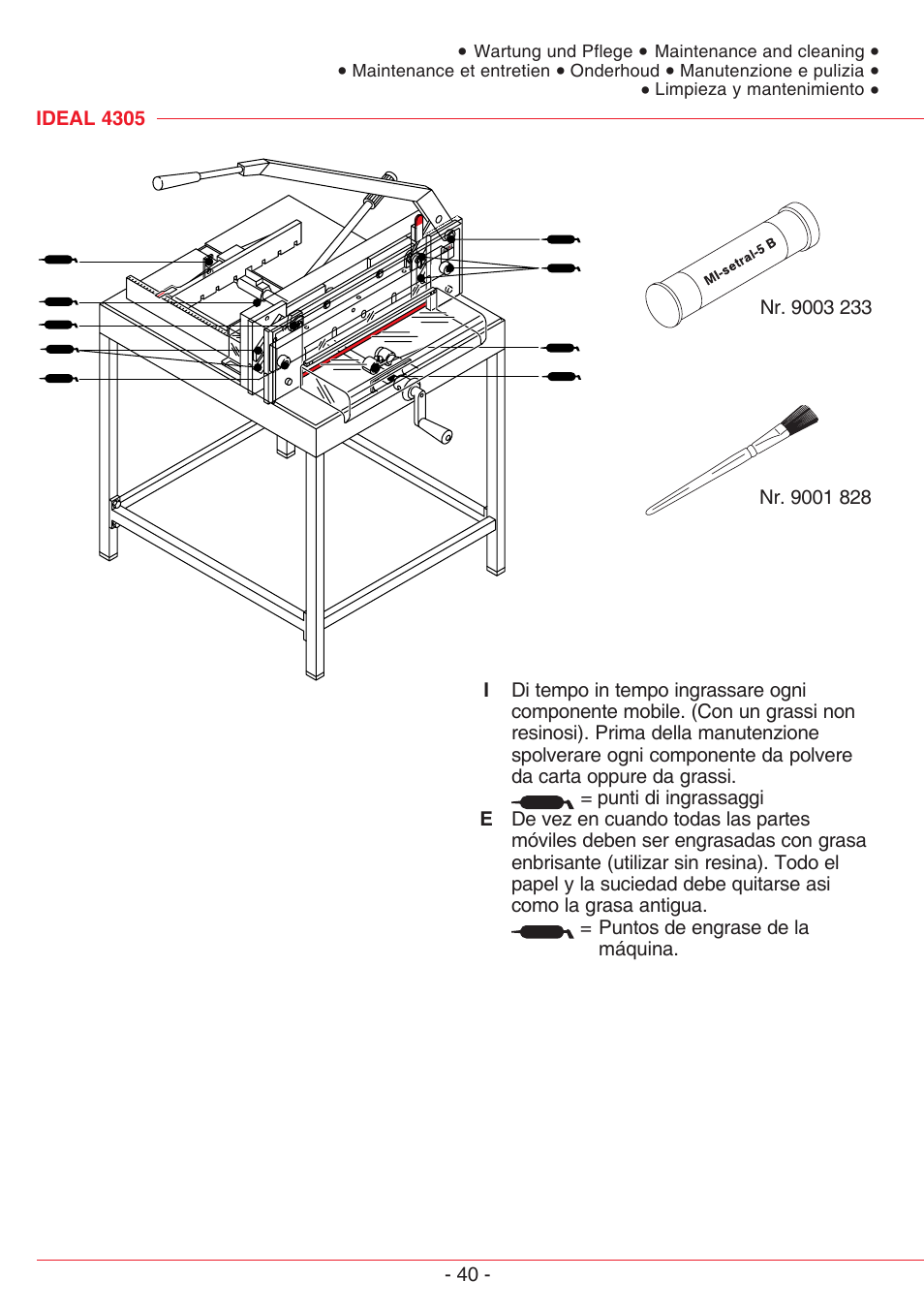 MBM Corporation TRIUMPH 4305 User Manual | Page 40 / 52