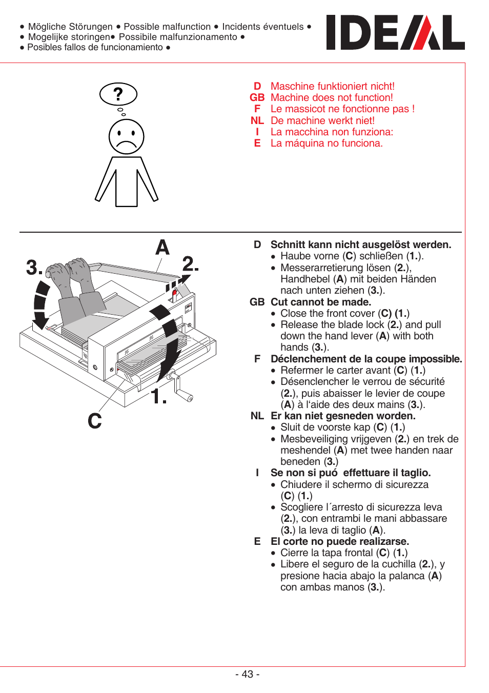 MBM Corporation TRIUMPH 4305 User Manual | Page 43 / 52