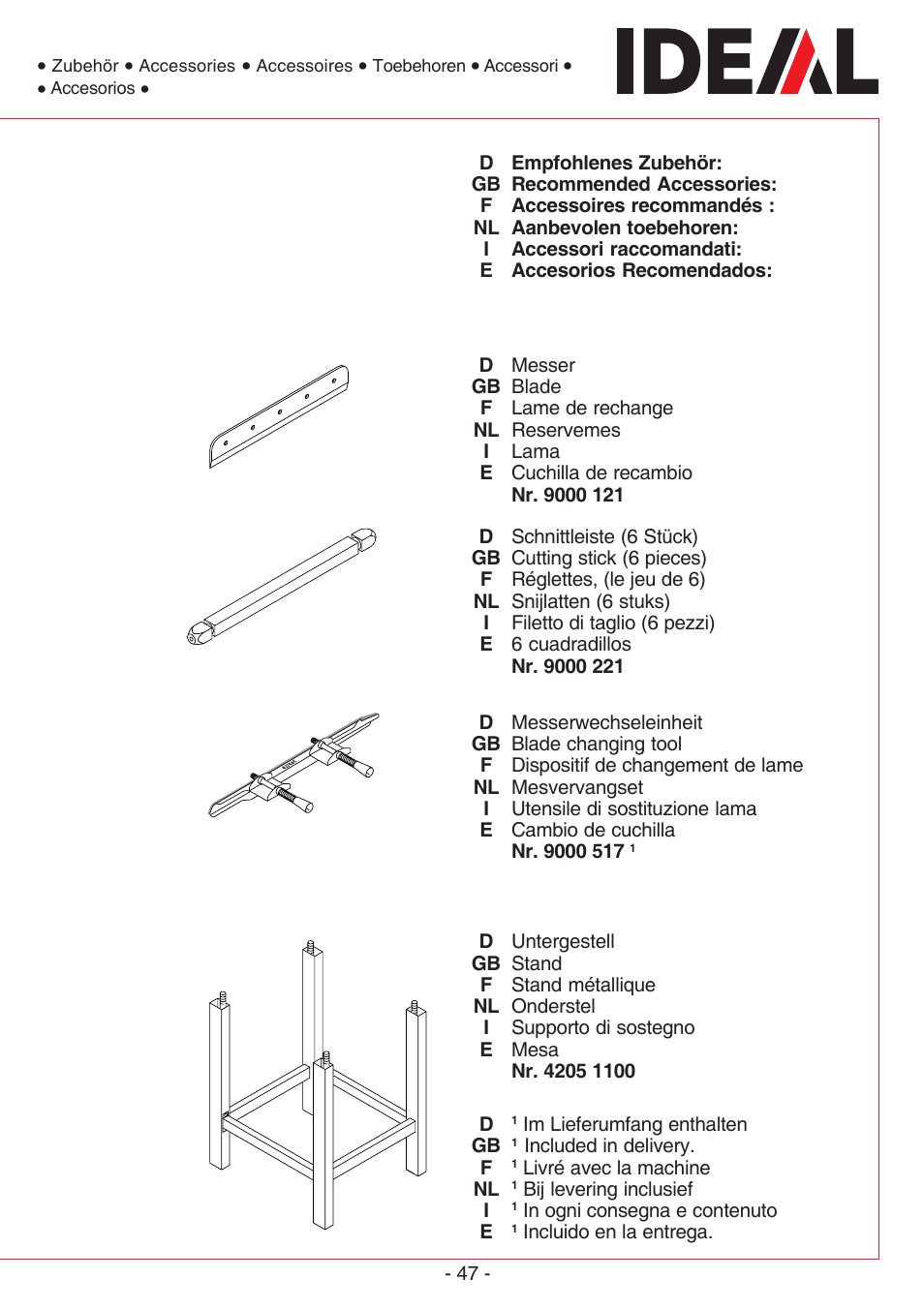 MBM Corporation TRIUMPH 4305 User Manual | Page 47 / 52