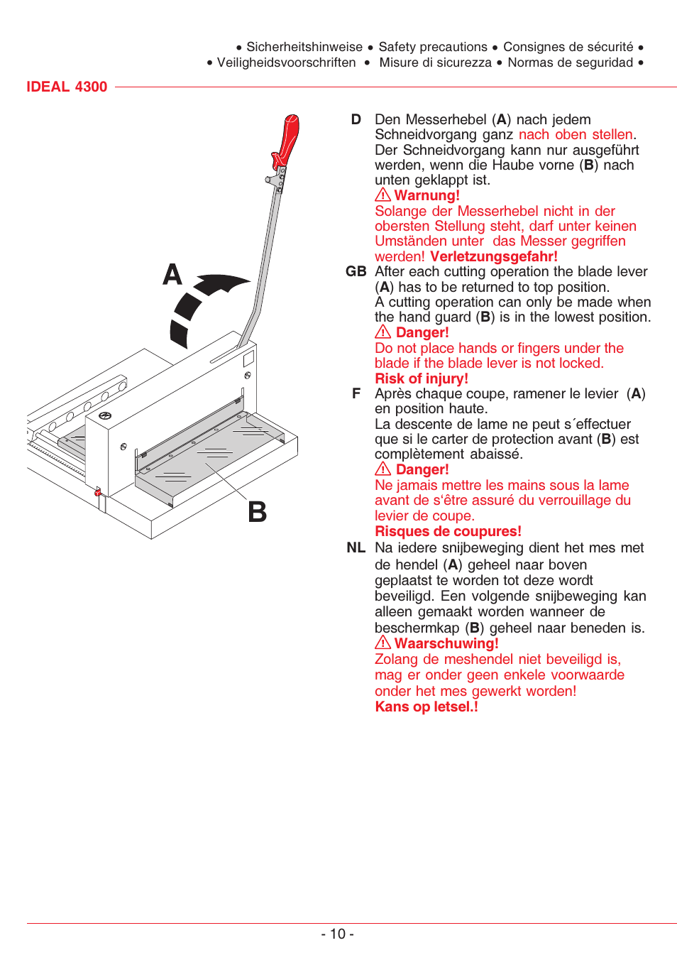 MBM Corporation TRIUMPH 4300 User Manual | Page 10 / 52