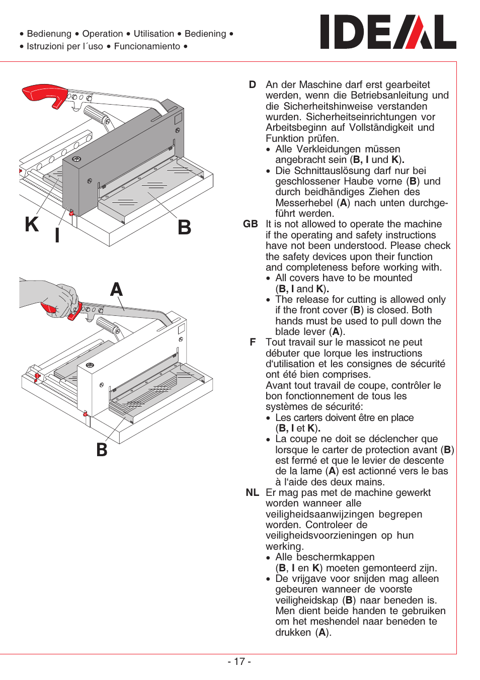 Bk i | MBM Corporation TRIUMPH 4300 User Manual | Page 17 / 52