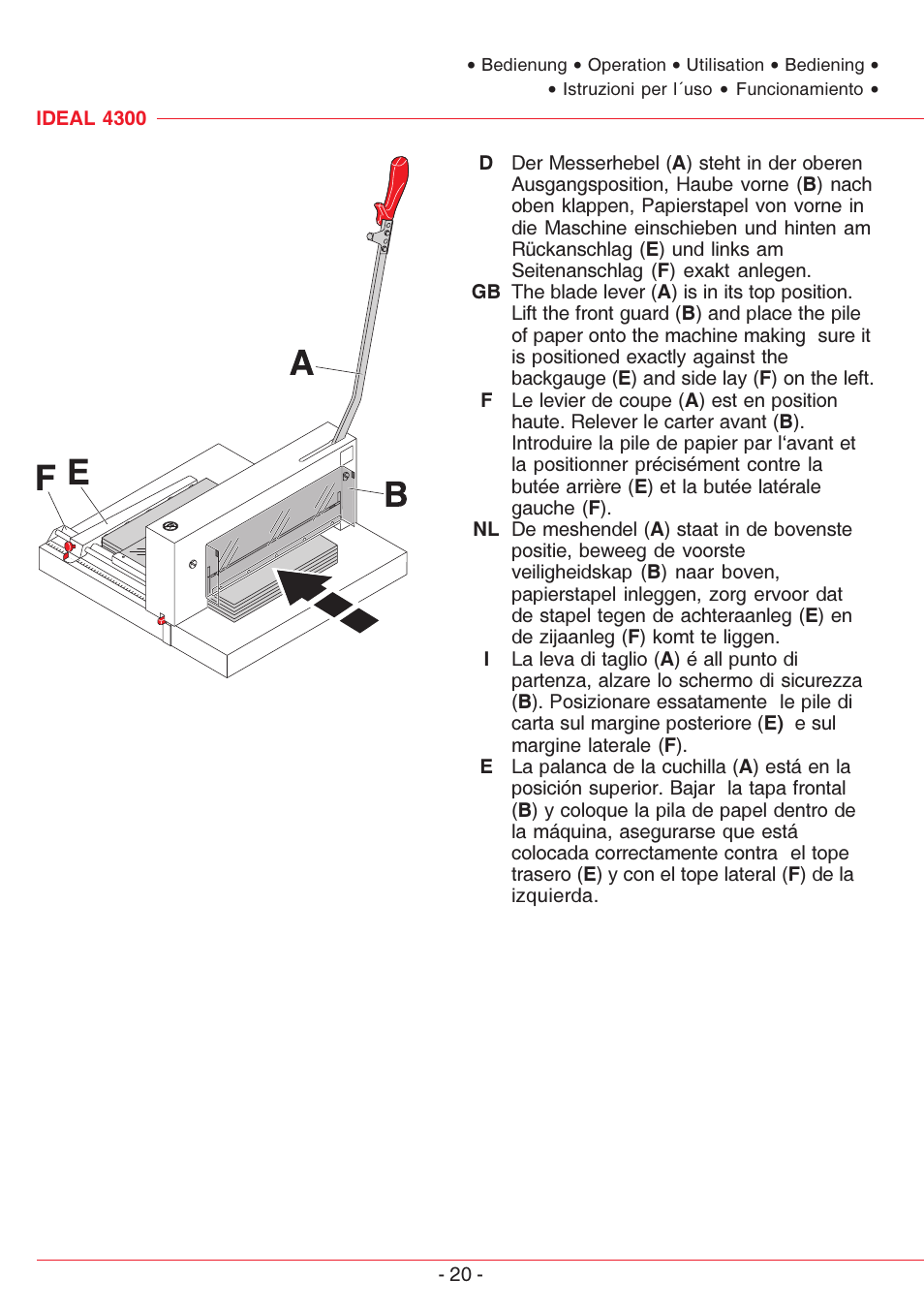 MBM Corporation TRIUMPH 4300 User Manual | Page 20 / 52