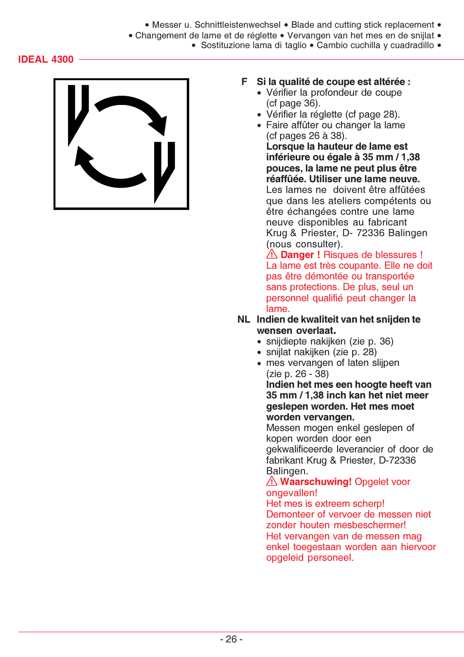 MBM Corporation TRIUMPH 4300 User Manual | Page 26 / 52