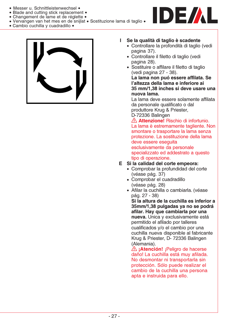 MBM Corporation TRIUMPH 4300 User Manual | Page 27 / 52