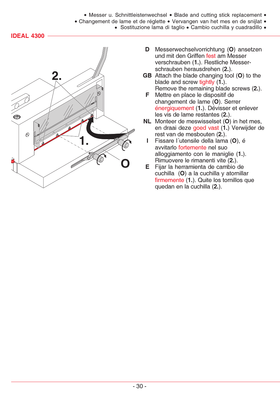 MBM Corporation TRIUMPH 4300 User Manual | Page 30 / 52