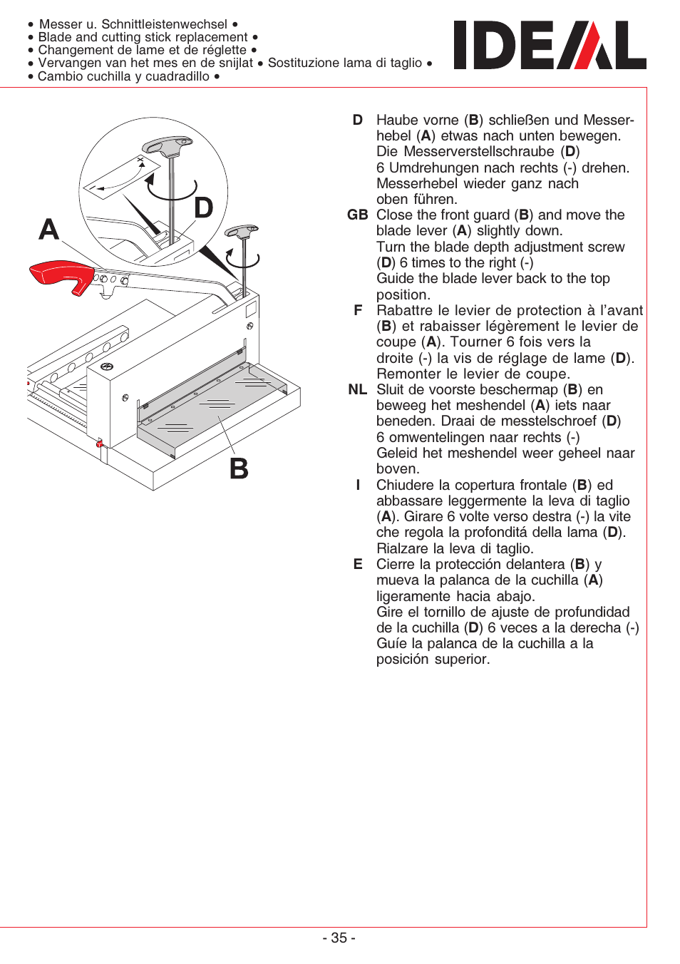 MBM Corporation TRIUMPH 4300 User Manual | Page 35 / 52