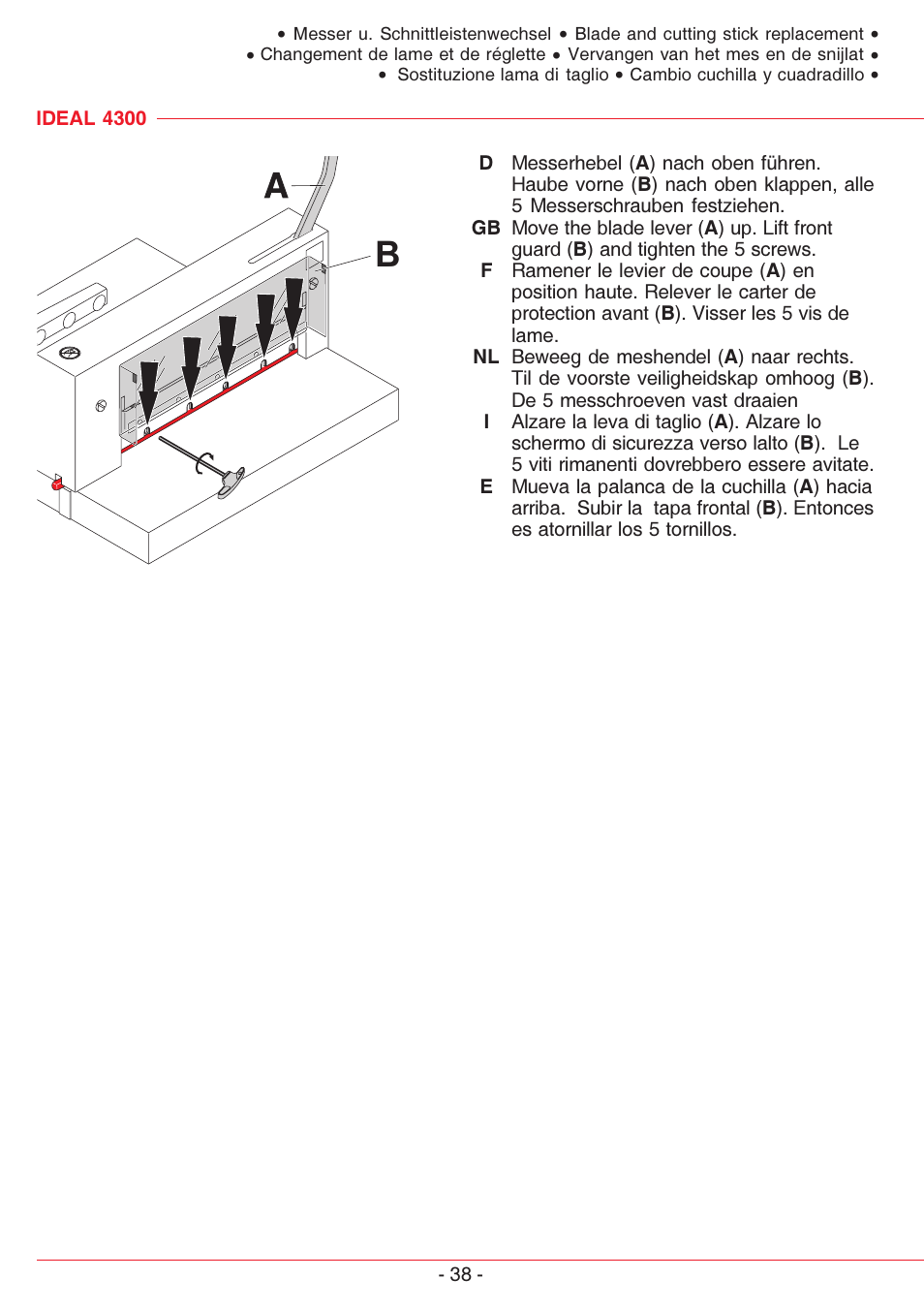 MBM Corporation TRIUMPH 4300 User Manual | Page 38 / 52