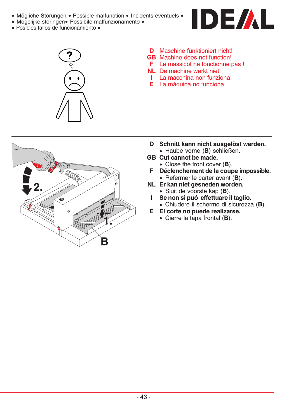 MBM Corporation TRIUMPH 4300 User Manual | Page 43 / 52