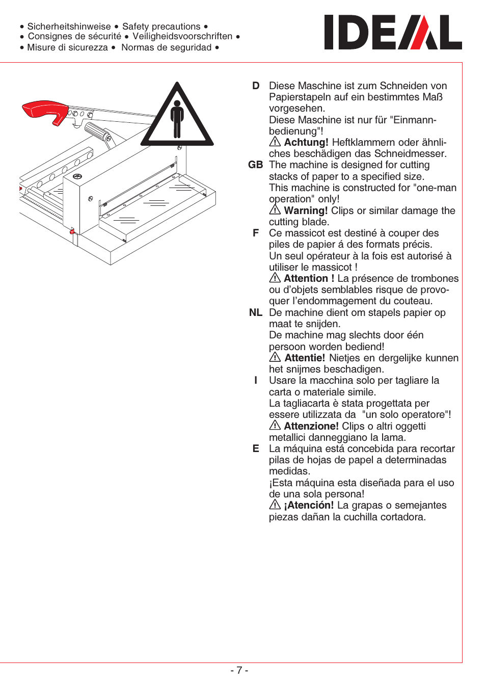 MBM Corporation TRIUMPH 4300 User Manual | Page 7 / 52