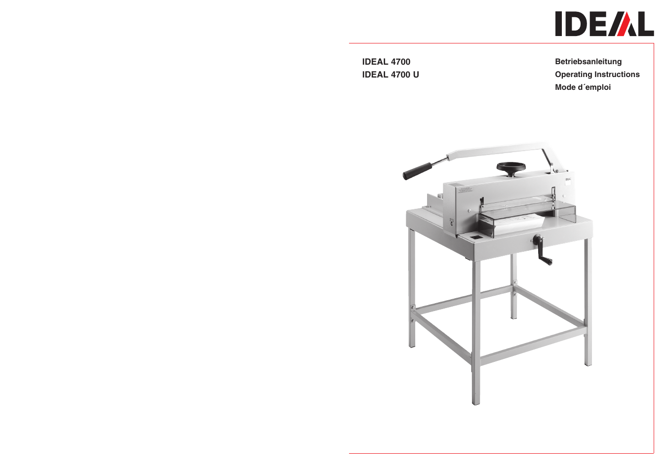 MBM Corporation 4700 User Manual | 16 pages