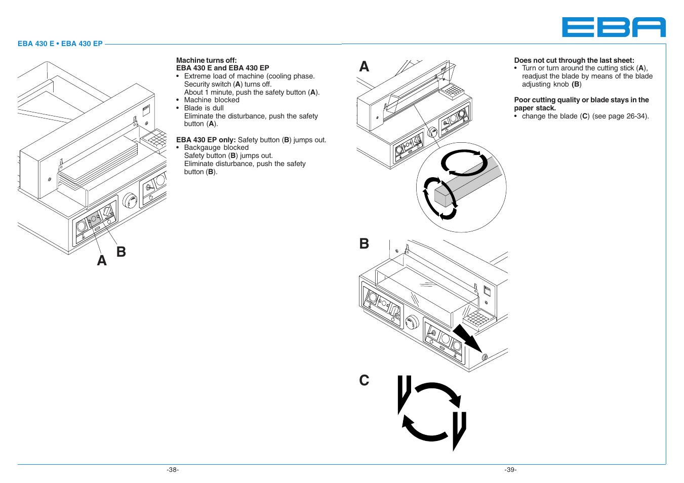 Bc a | MBM Corporation 430 EP semi-automatic programmable User Manual | Page 20 / 23