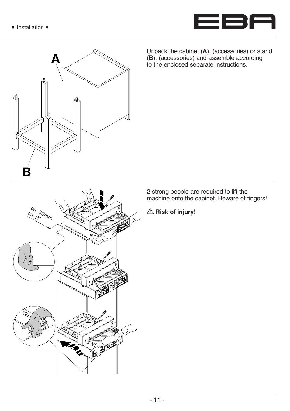 MBM Corporation EBA 435 E User Manual | Page 11 / 48