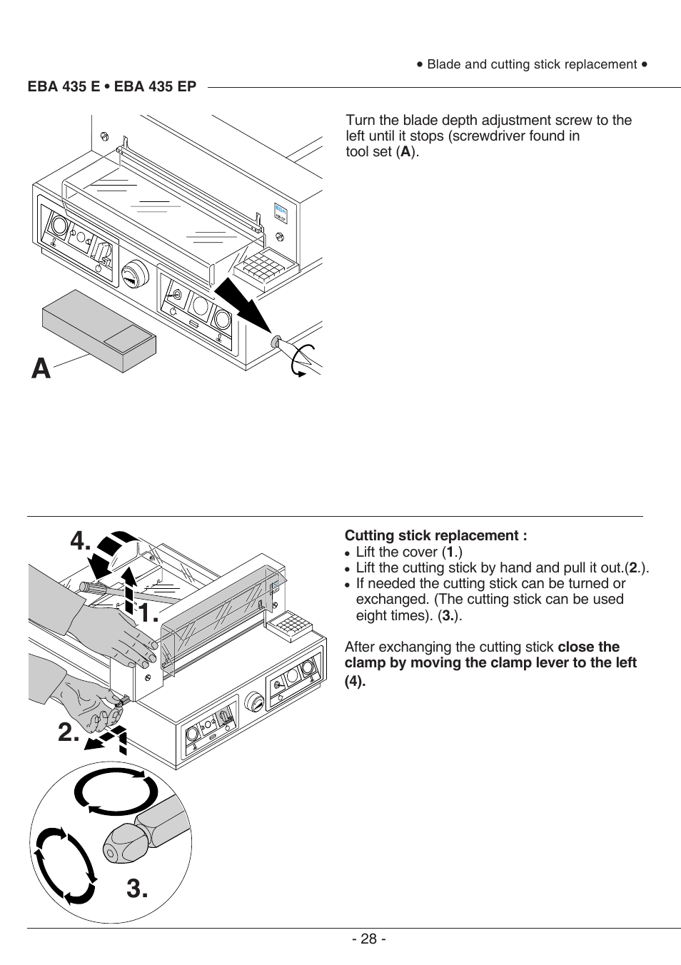 MBM Corporation EBA 435 E User Manual | Page 28 / 48