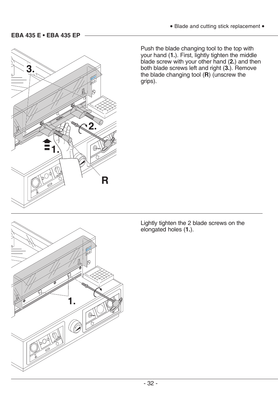 MBM Corporation EBA 435 E User Manual | Page 32 / 48