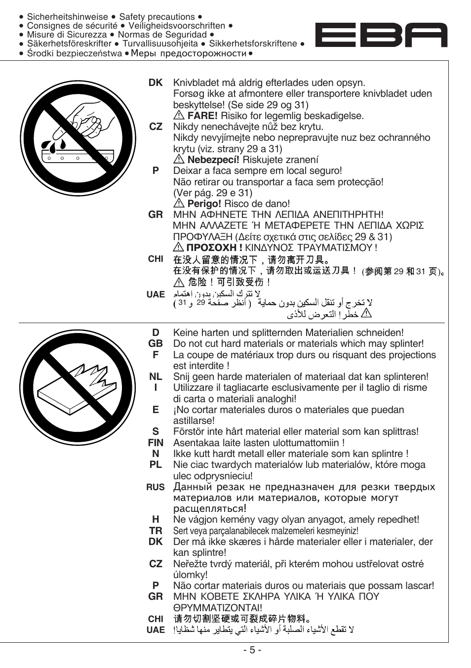 MBM Corporation EBA 435 E User Manual | Page 5 / 48